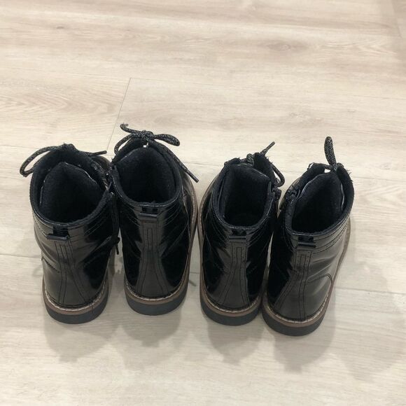 Black patent leather ankle boots - Picture 13 of 15